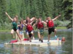Campers on a Dock