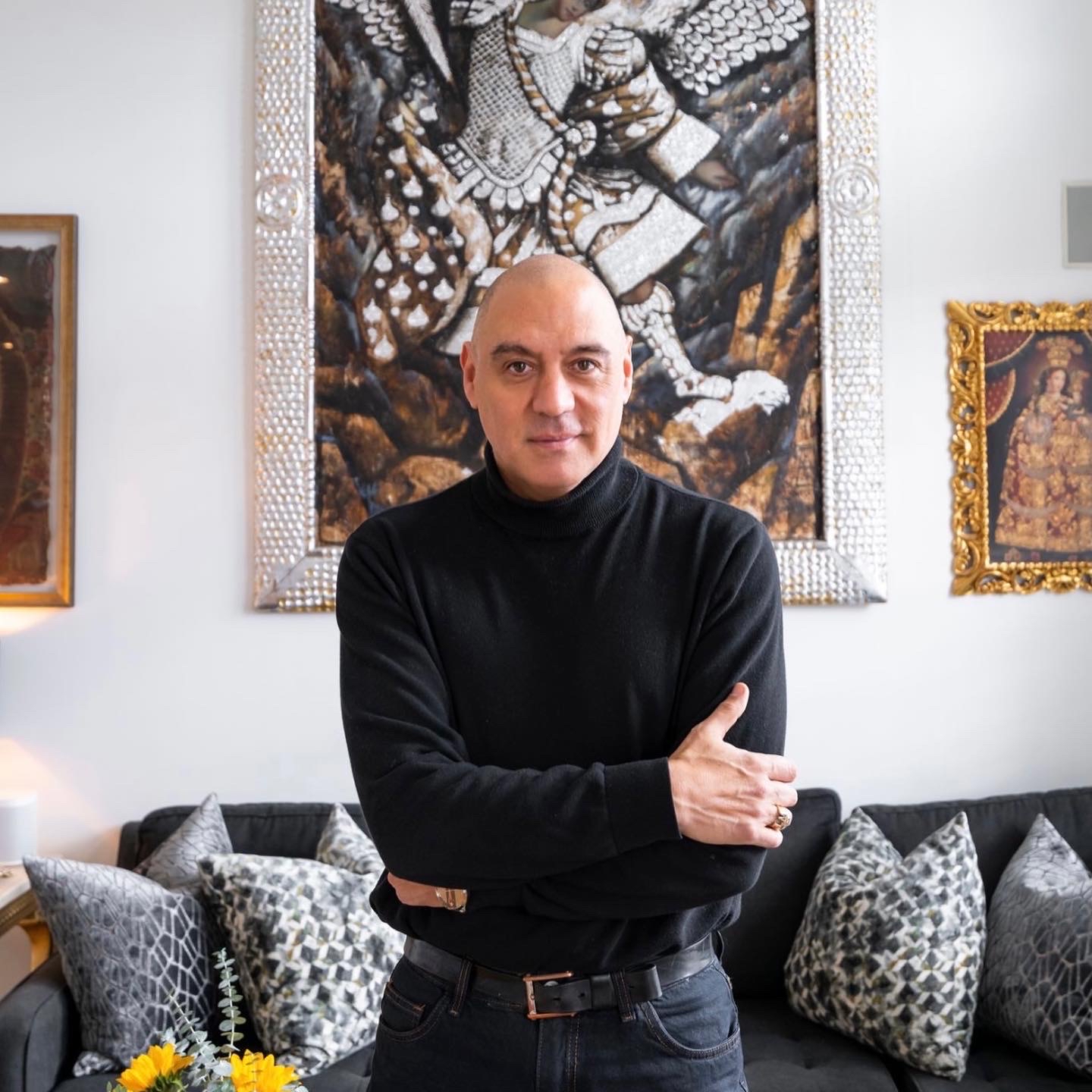 Luis Machicao in Black