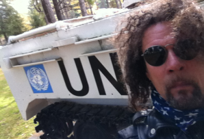 Roger with UN Procession