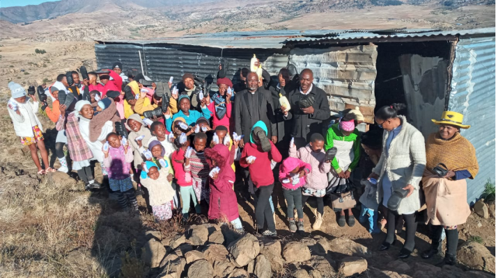 Lesotho Children and Families and Shoes